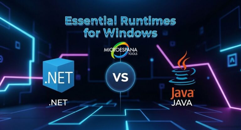 essential runtimes (.NET, Java)