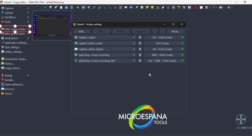 Compare ShareX vs. Snipping Tool