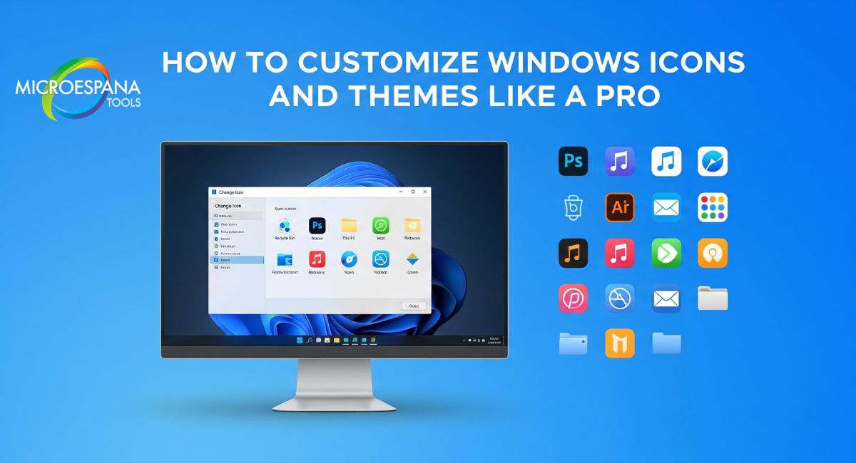 customize windows icons and themes