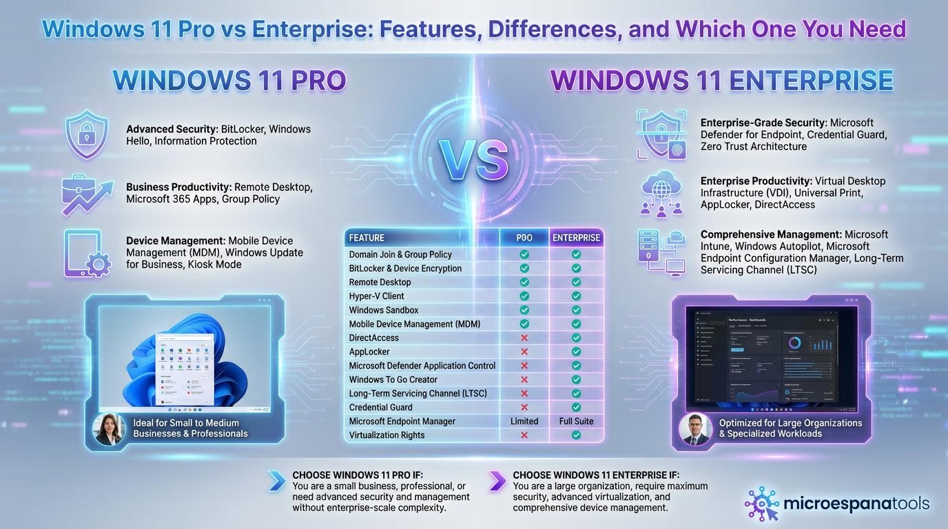 Windows 11 Pro vs Enterprise