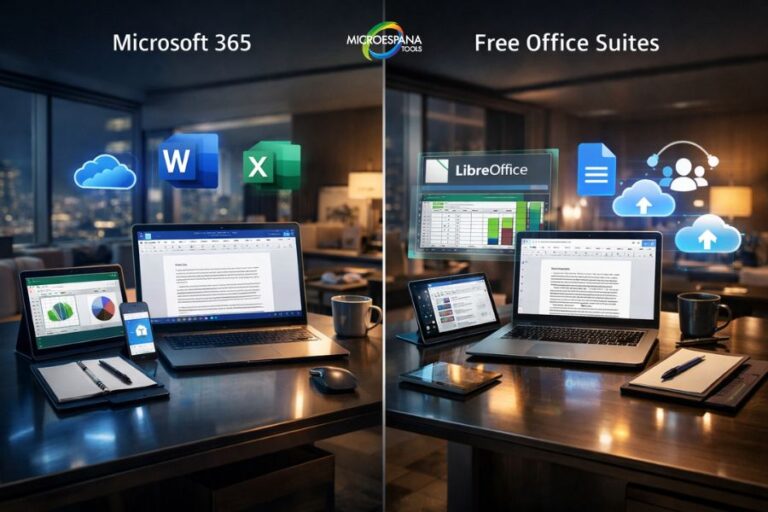 Free office suites vs microsoft 365