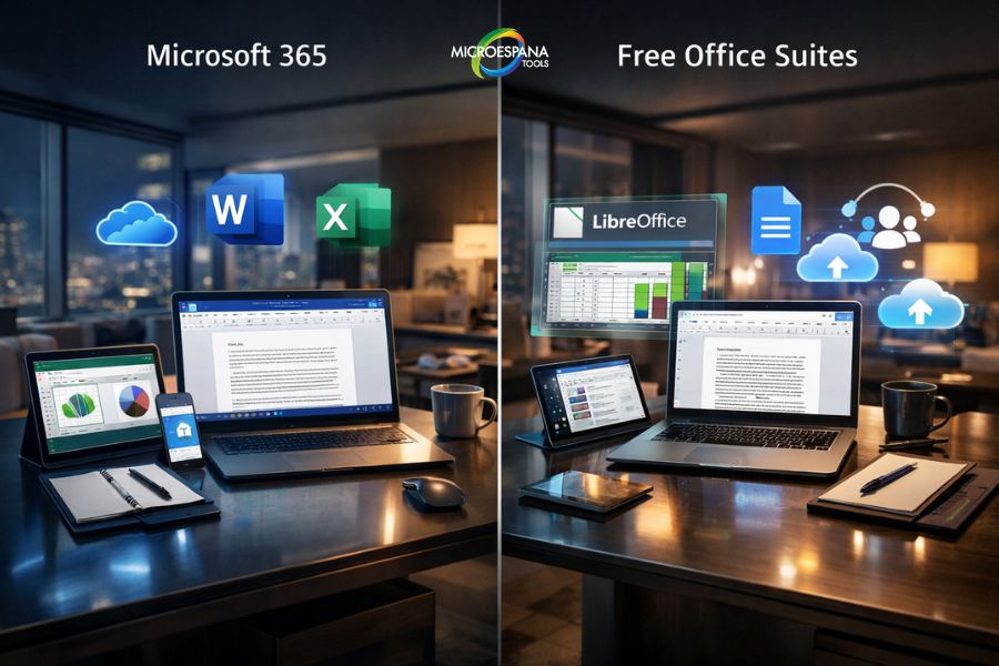 Free office suites vs microsoft 365
