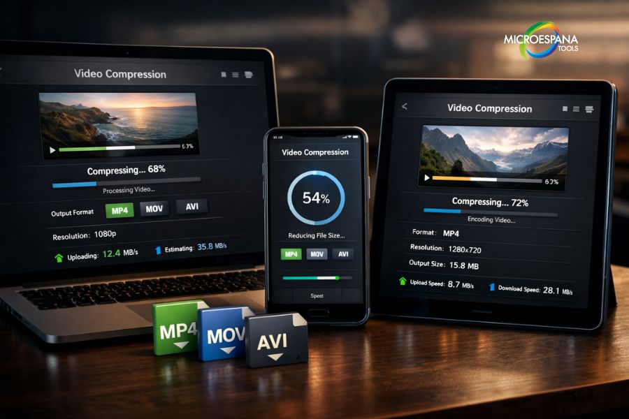Compress videos for sharing