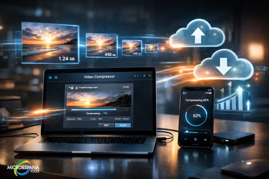 Compress videos for sharing