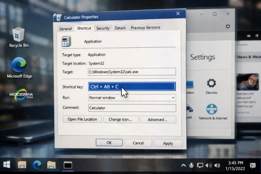 customizing keyboard shortcuts in windows